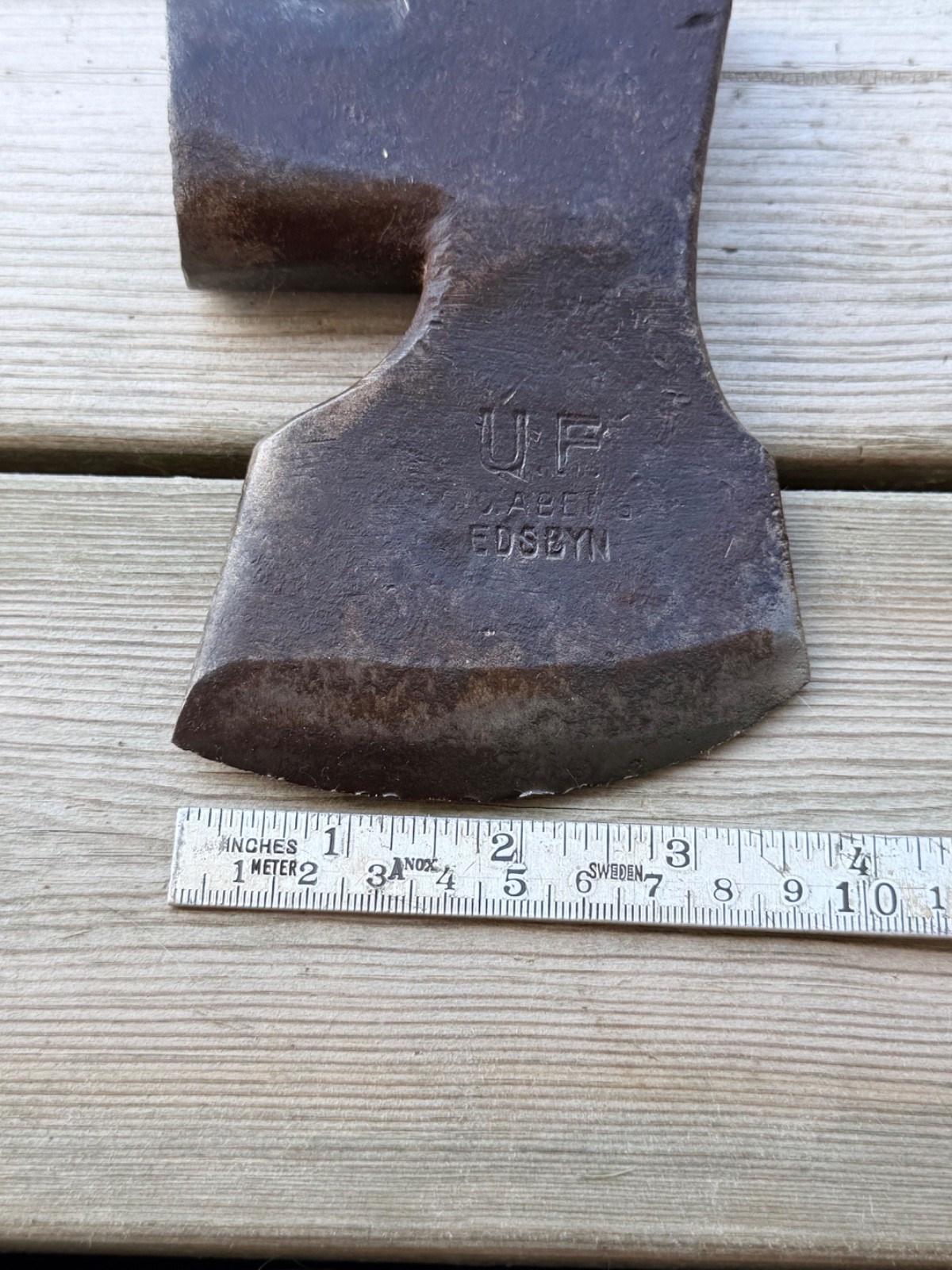 Rare Vintage UF Aberg Edsbyn Swedish Carpenters Axe Head 2.2 lb 95 mm Sweden