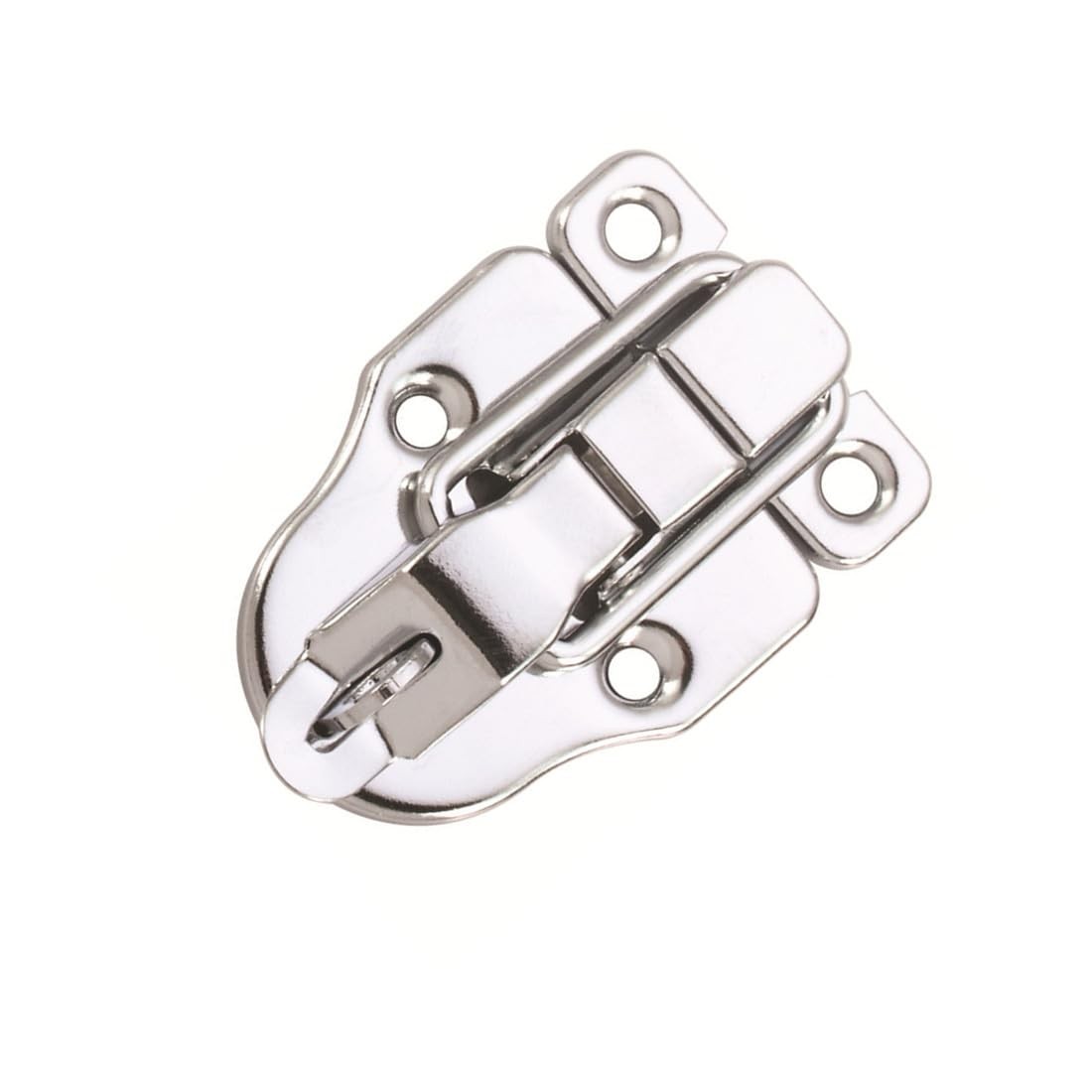 10Pack Metal Duckbilled Box Hasp Lock Toggle Latch Catch for Wooden Silver