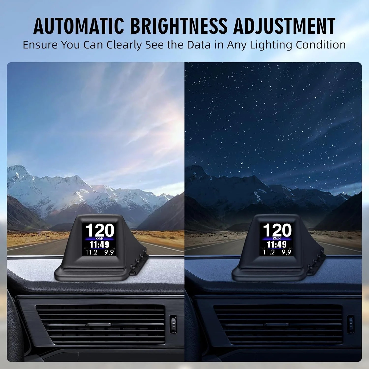 Car OBD2 Head Up Display Navigation HUD Mirror GPS HUD Projection Speedometer