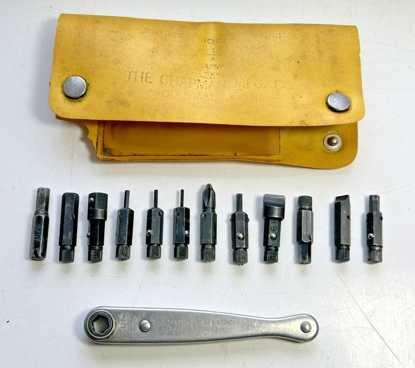 Vintage J.W. Chapman Mfg. Co. No. 1316 Ratchet Offset Kit w/Original Packaging