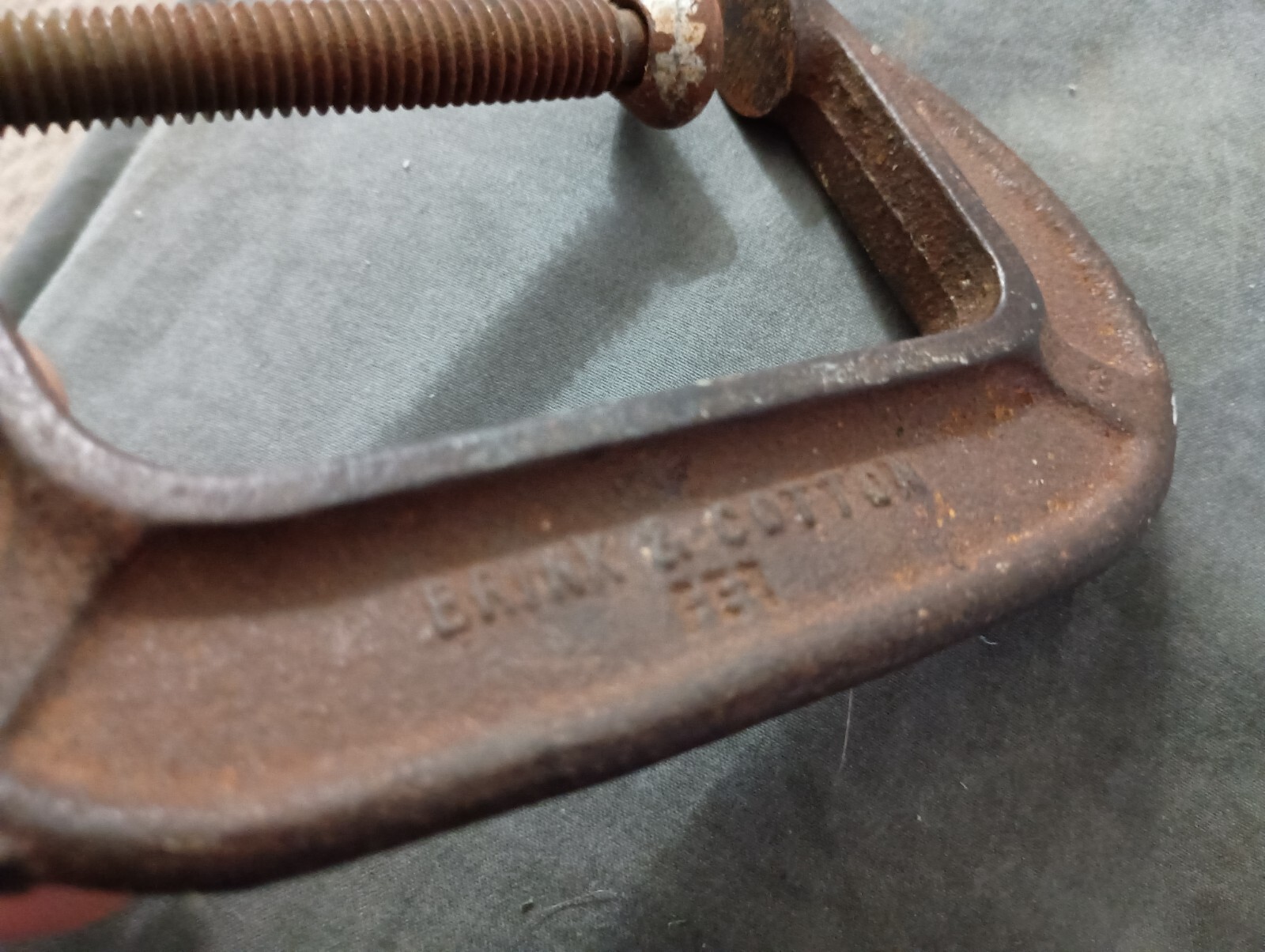 VINTAGE BRINK & COTTON C-CLAMP HEAVY DUTY No. 143- 3″ INCH Made In USA CONN