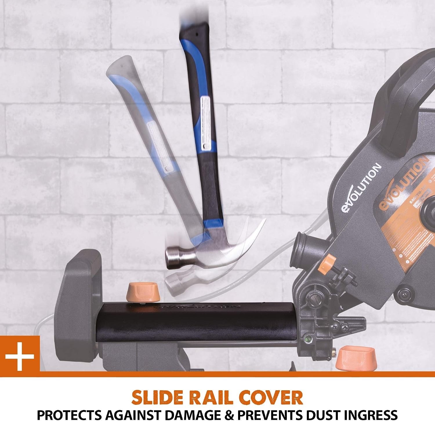 Evolution Power Tools R255SMS+ PLUS 10-Inch Sliding Miter Saw Plus Multi-Materia
