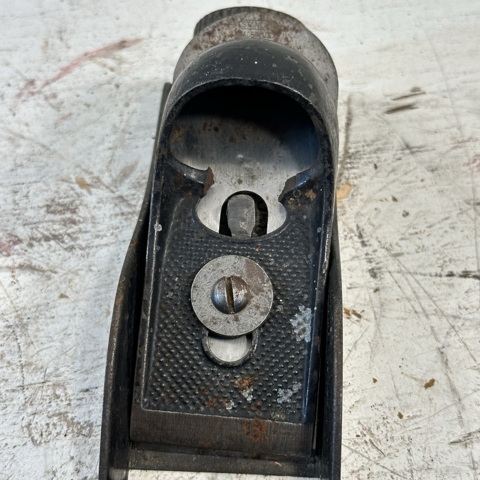 Vintage Stanley No 220 Block Plane Wood Working Carpentry Tool