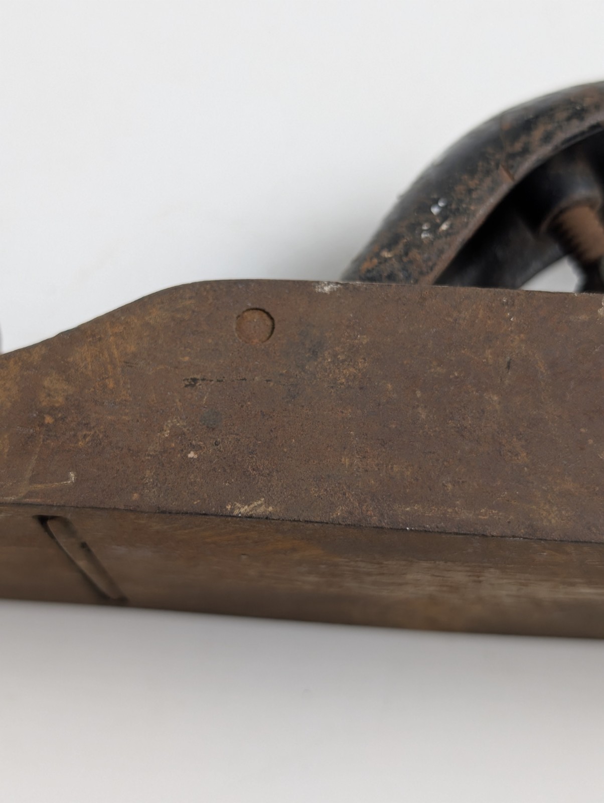 Vintage Transitional Wood Block Hand Plane Antique Tool Rusty AS-IS Untested