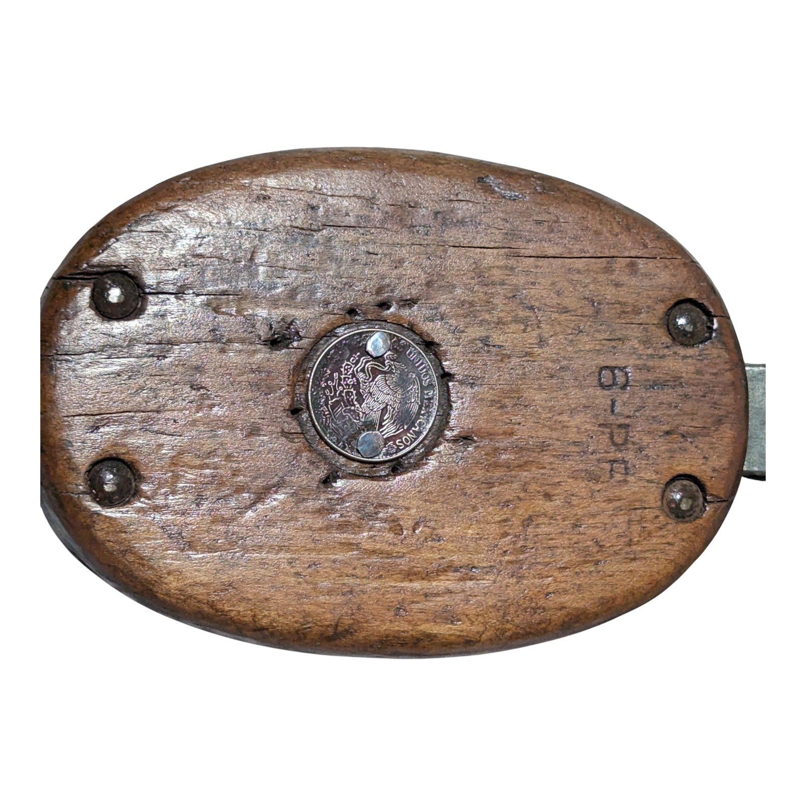 Upson Walton Block Hook & Tackle (UW) 6-PP Vintage Wooden Pulley, UW24 Beautiful