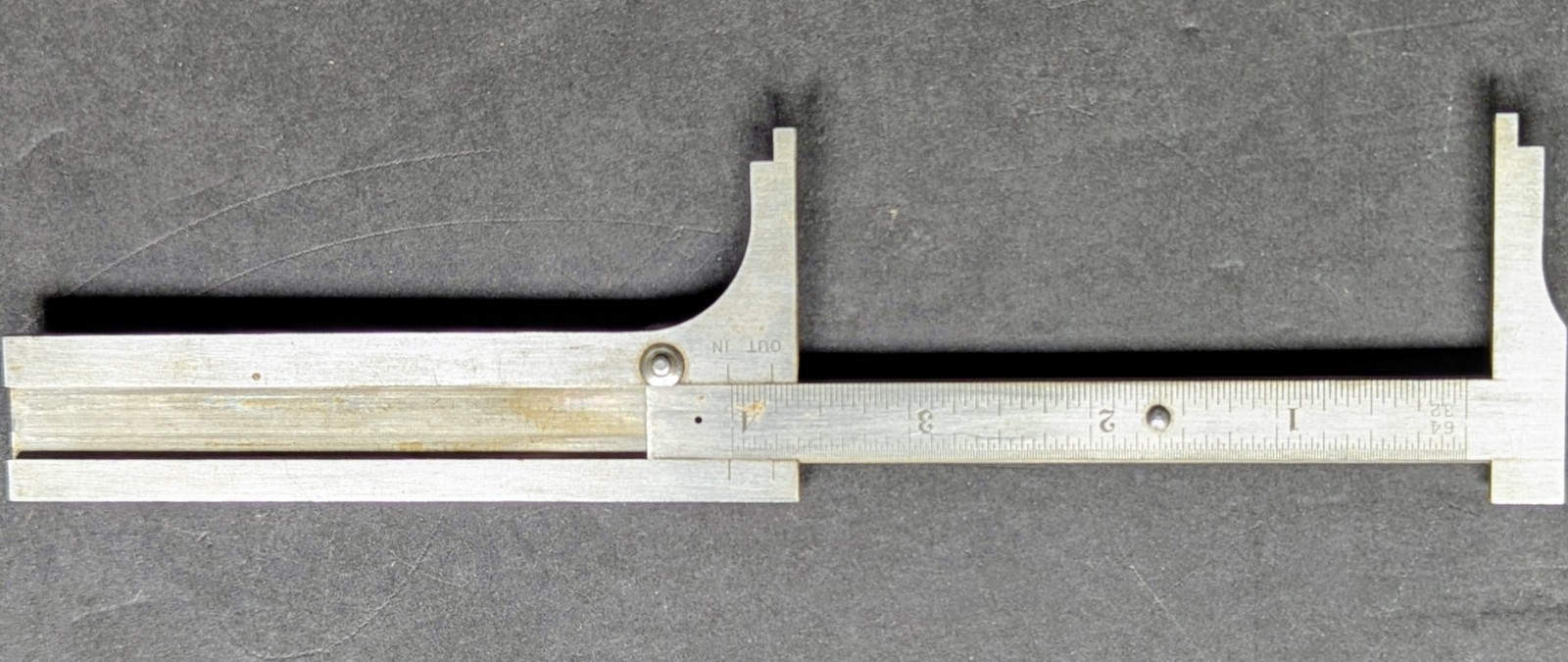 Millers Falls No. 405 Sliding Caliper Rule 5″ Stainless USA machinist tool