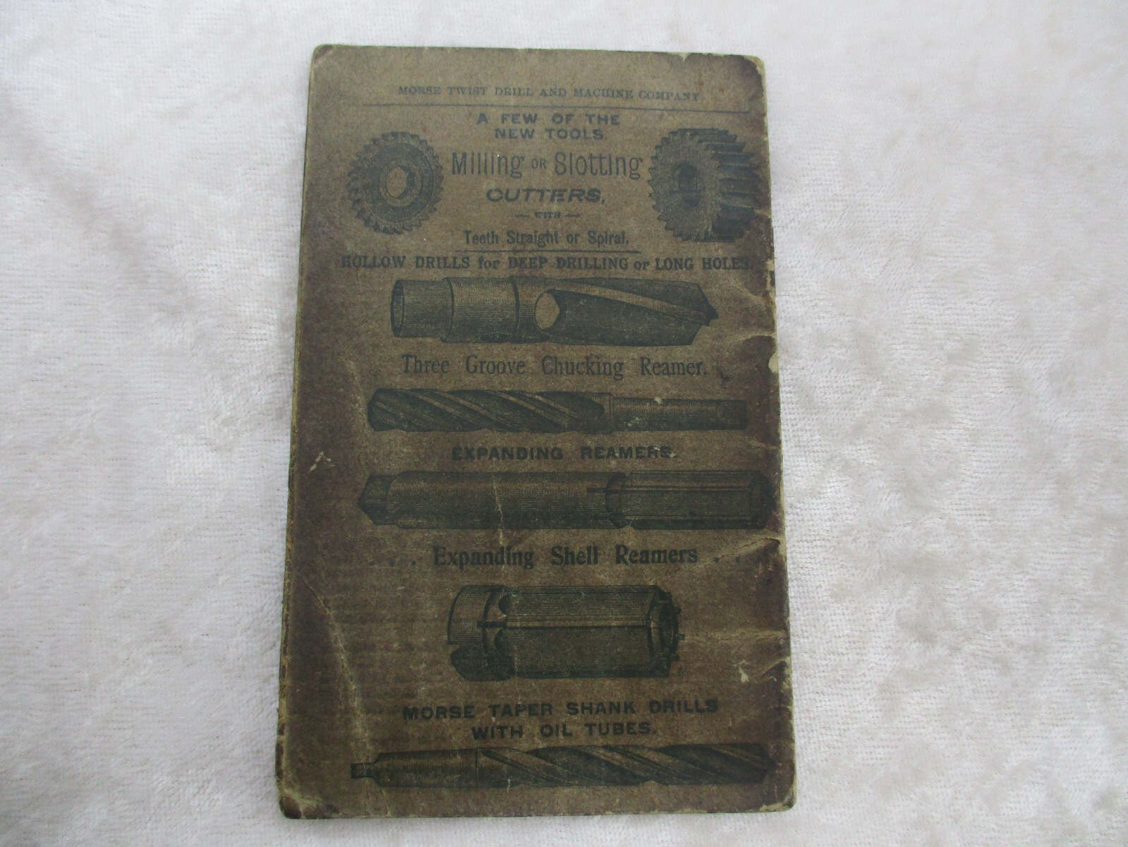 Antique Morse Twist Drill & Machine Co. Pocket-Size Tool Guide Booklet
