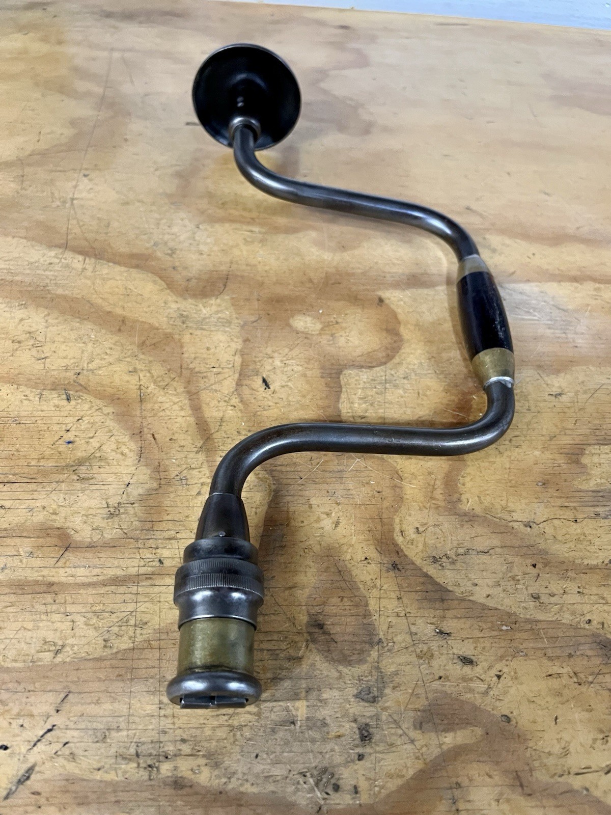 Vintage Rare Millers 10” Falls Rose Patent #2 Bit Brace Hand Drill, Collectible!
