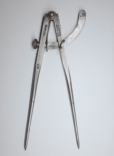 Vtg Wm. JOHNSON ▪️No. 106▪️ WING DIVIDERS, TEMPERED, 8 in 🔸️ USA