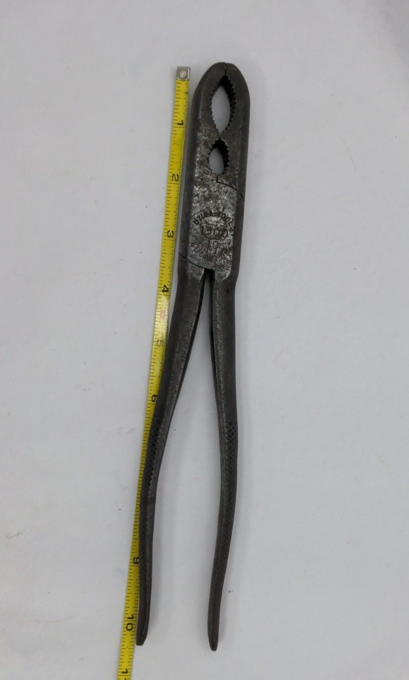 UTICA # 1300 10 GAS & BURNER PLIERS USA Utica NY USA vintage specialty tool Rare