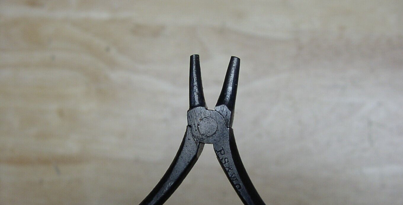 2 Pliers Including Unbranded Pat. Date Aug 25,1896,& PS&W 3-5/8″ Round Nose
