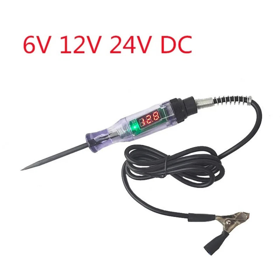 Probador De Corriente Electrica Automotriz Fusibles 6-12V Con Luz Indicadora New