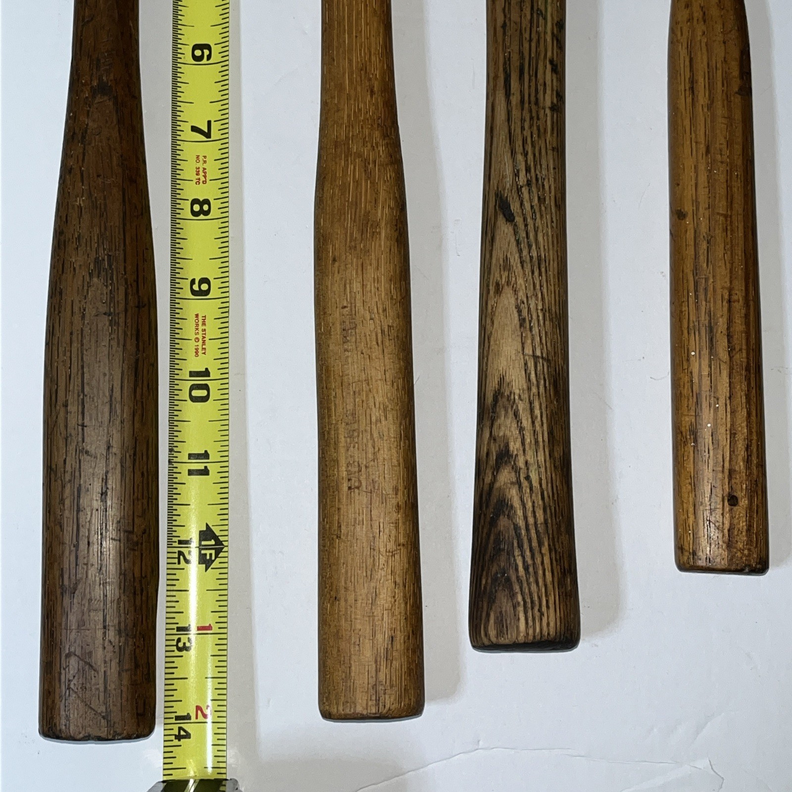 Vintage 4 BALL PEEN HAMMERS 10oz 14oz 17oz 26oz Craftsman Plumb Bond ?