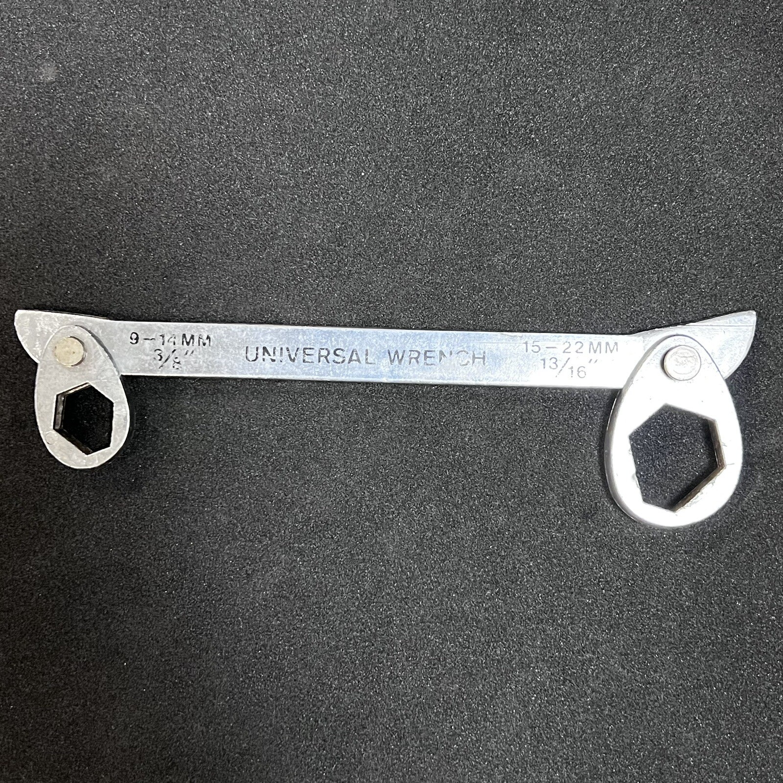 Vintage Universal Wrench Metric 3/8” 13/16″ 9-14mm & 15-22mm