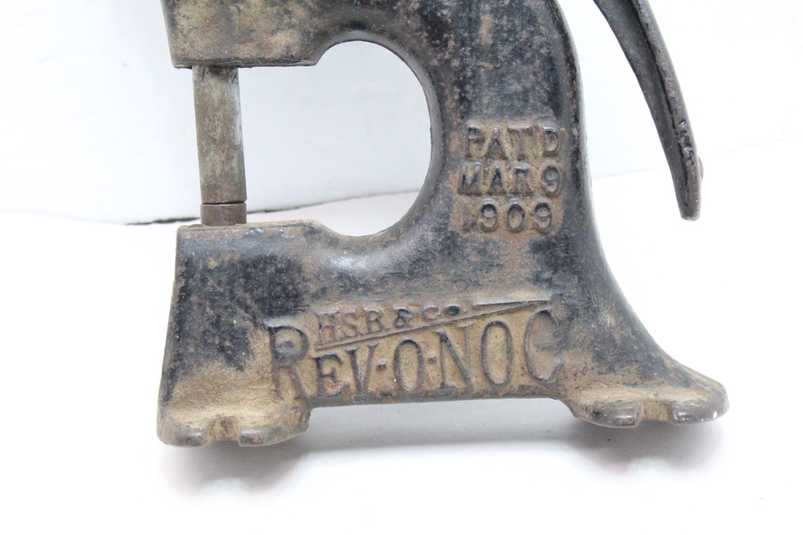 Vintage HSB & Co Rev-O-Noc Rivet Press Pat. Mar 8, 1909 Hibbard Spencer Bartlett