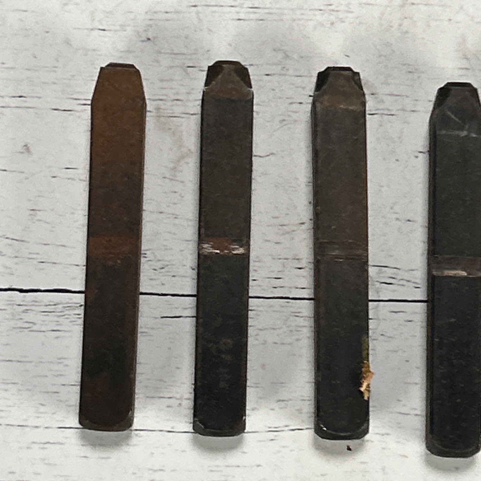 Vintage Young Bros Gruv Grip Steel Number Stamps Machinists Number Punches