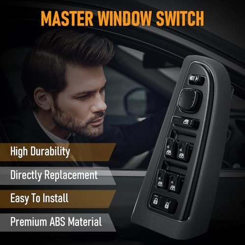 15883323 Front Driver Side Door Lock and Power Window Switch & Black Bezel