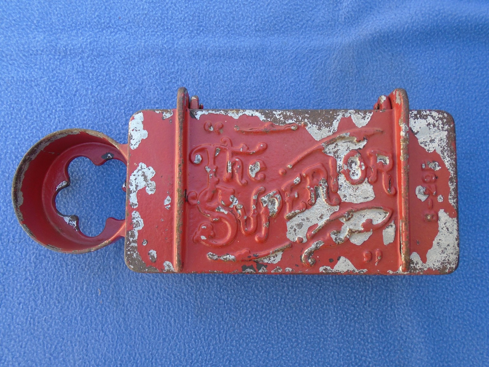 Rare Antique The Superior Cast Iron Tractor Horse Drawn Implement Tool Box