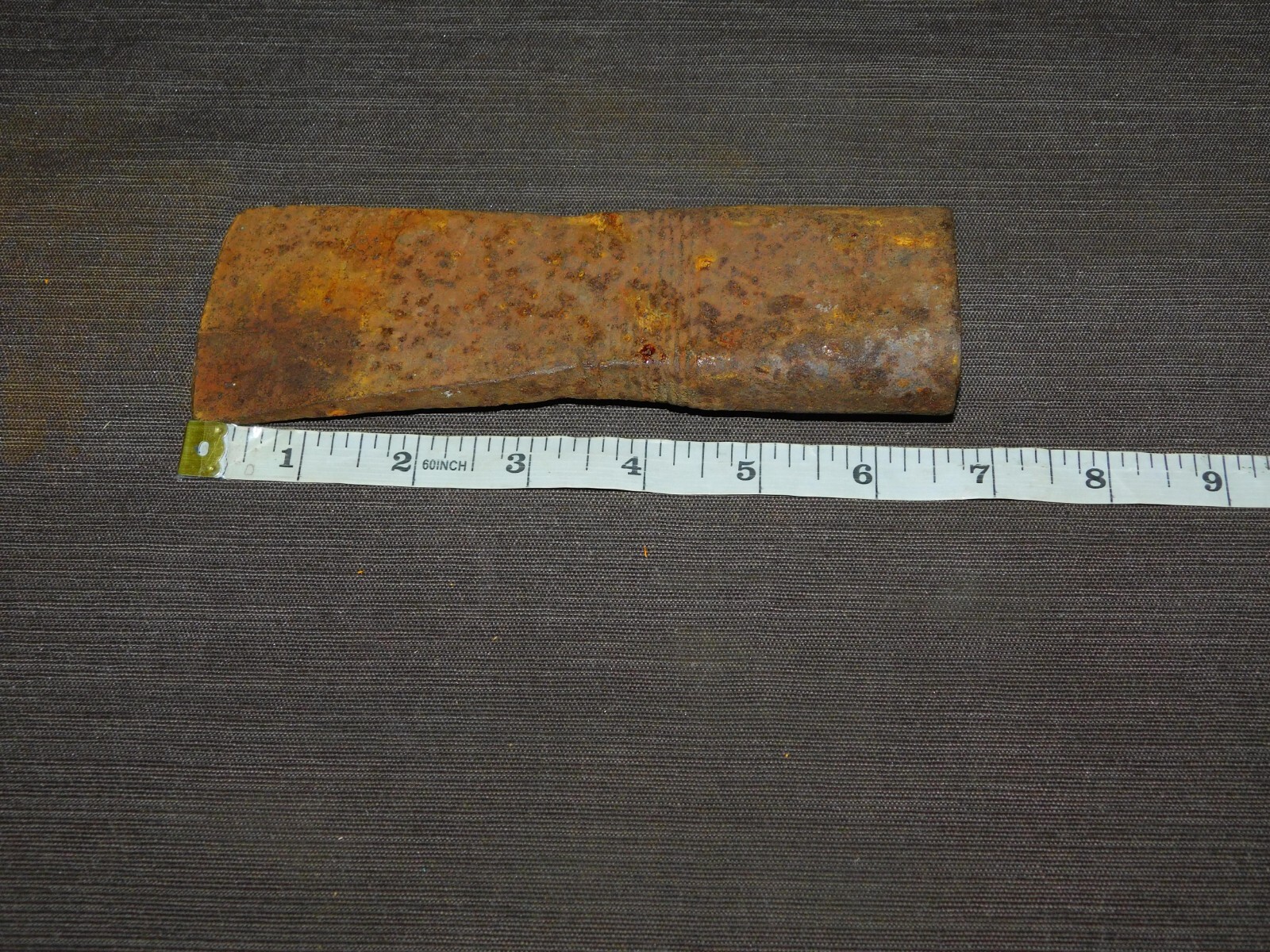 VINTAGE PIONEER TOOL 6 3/4″ LONG IRON AXE ADZE HEAD