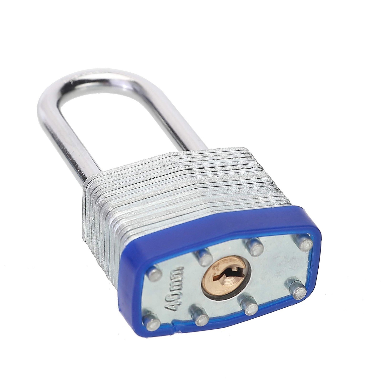 Laminated Keyed Padlocks 1-9/16″ (40mm) – Keyed Alike, 2″ Shackle, Pack of 8