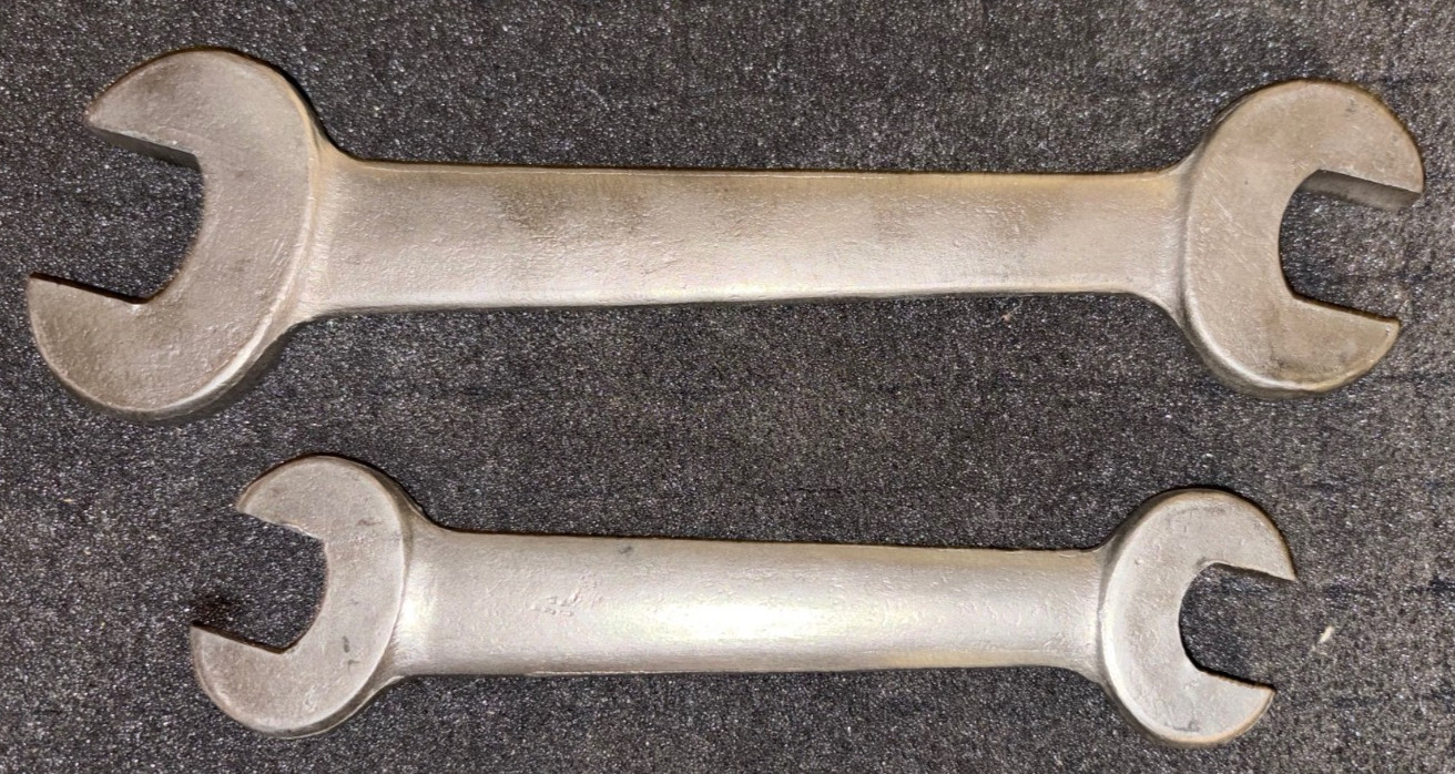 VTG TWO Dodge Brothers Q-1191 7/8″ x 3/4″ Q-6165 9/16″ x 5/8″ Open End Wrenches