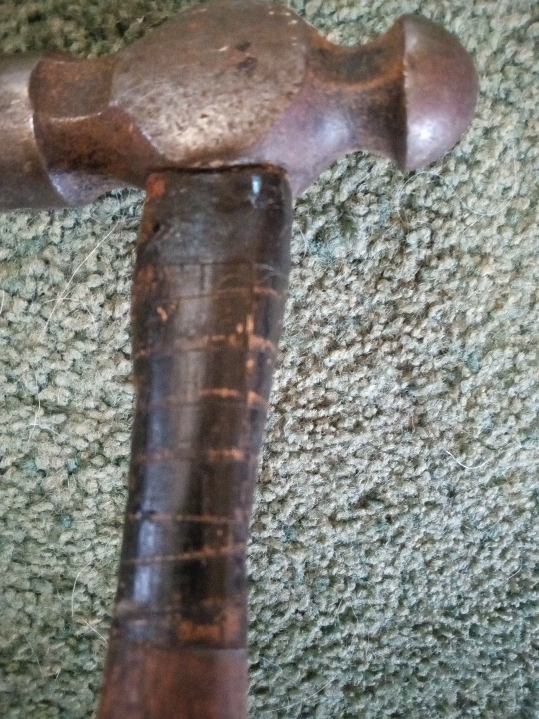 Vintage 16oz Vaughan Ball Peen Hammer Super Steel Great Usable Condition USA Htf