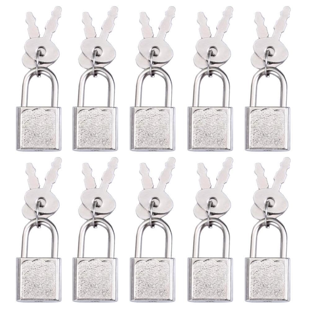Mini Cute Diary Padlock Tiny Small Luggage Locks with Keys for Jewelry Boxes