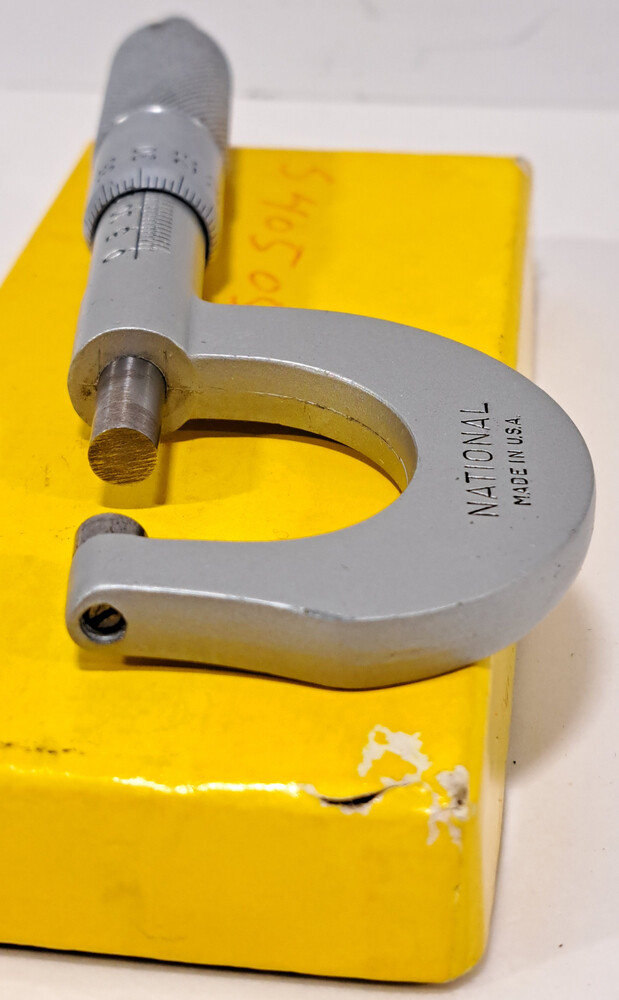 VTG MG National Apprentice MICROMETER 0- 25mm with Original Box & Directions USA