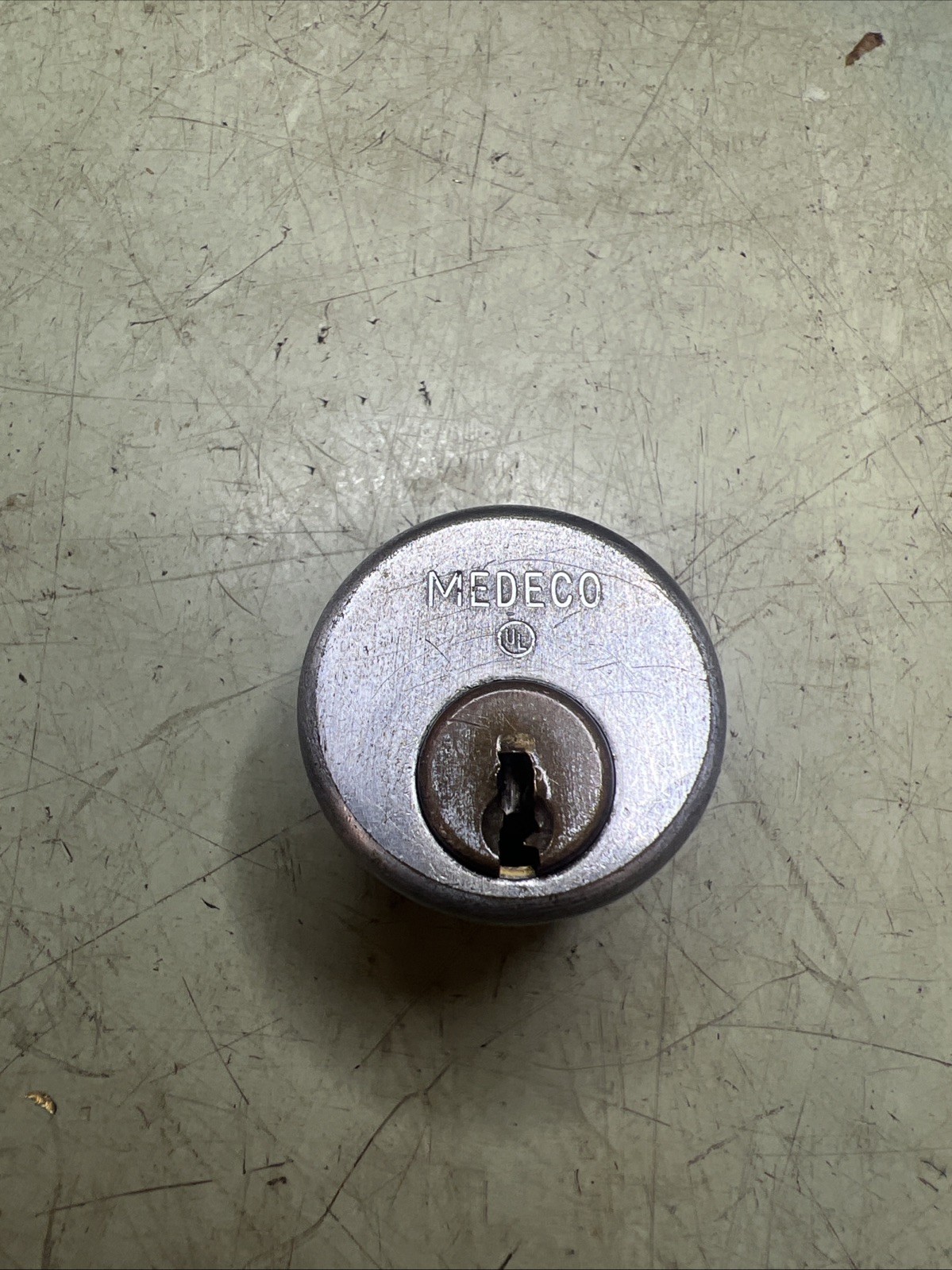 Vintage Medeco 1 Inch Mortise Cylinder 00 Keyway No Keys Locksport Collector