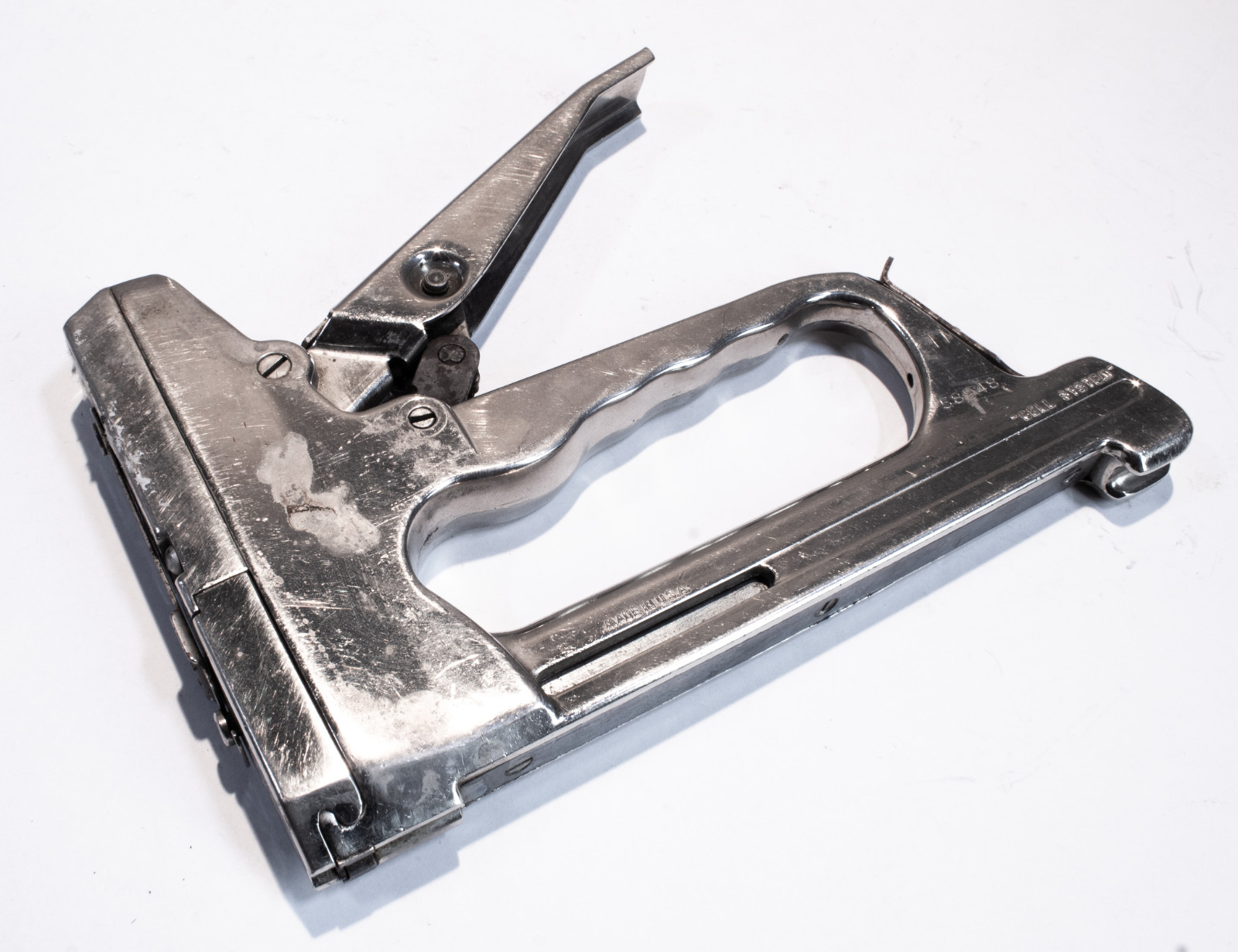 Vintage Heller Tacker Staple Gun Bell System Lineman’s Stapler 58948