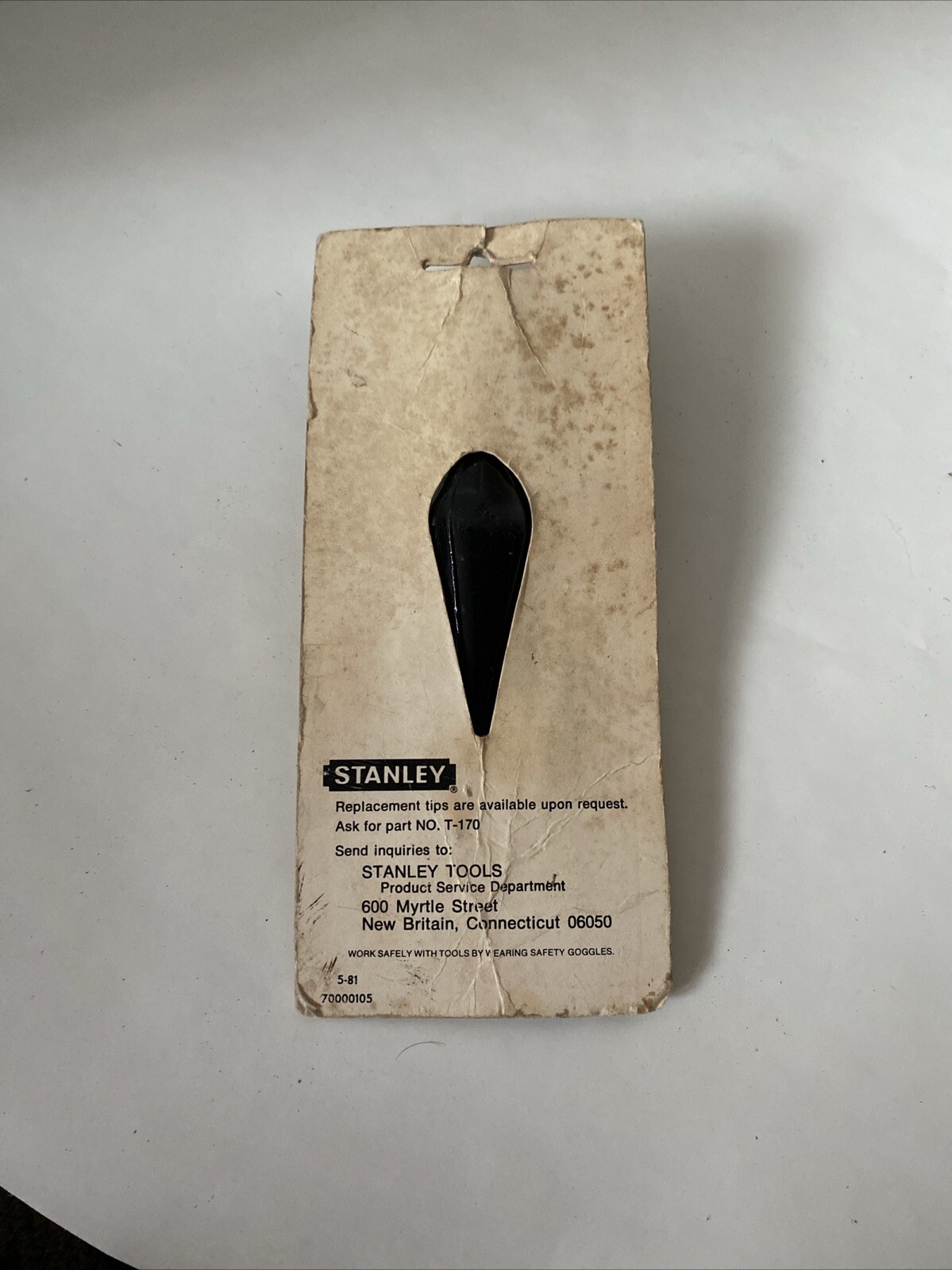Vintage Stanley 8 Oz. Plumb Bob No. 47-171- NOS