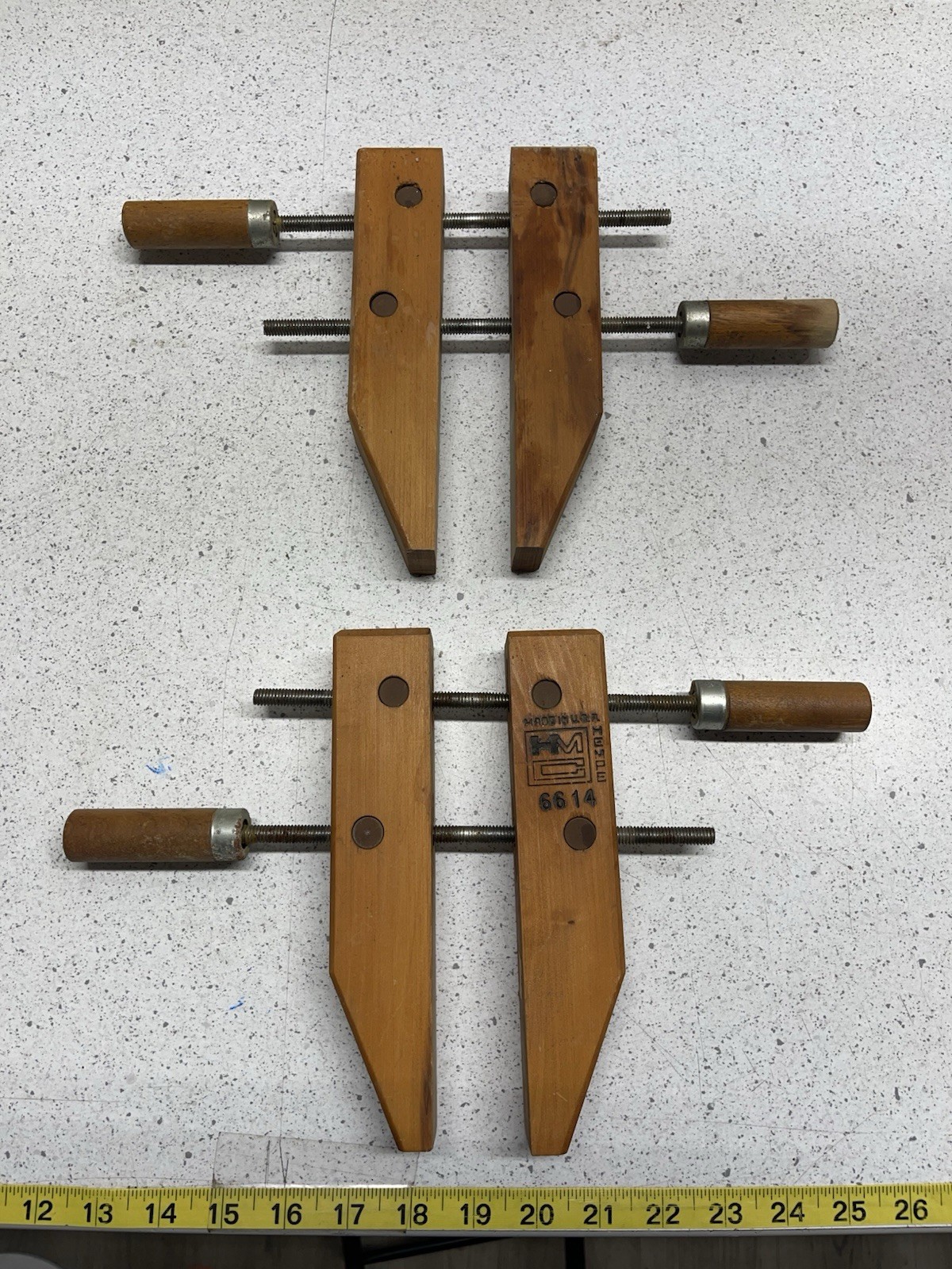 8″ HEMPE HMC Wooden Hand Screw Woodworking Tool 6614