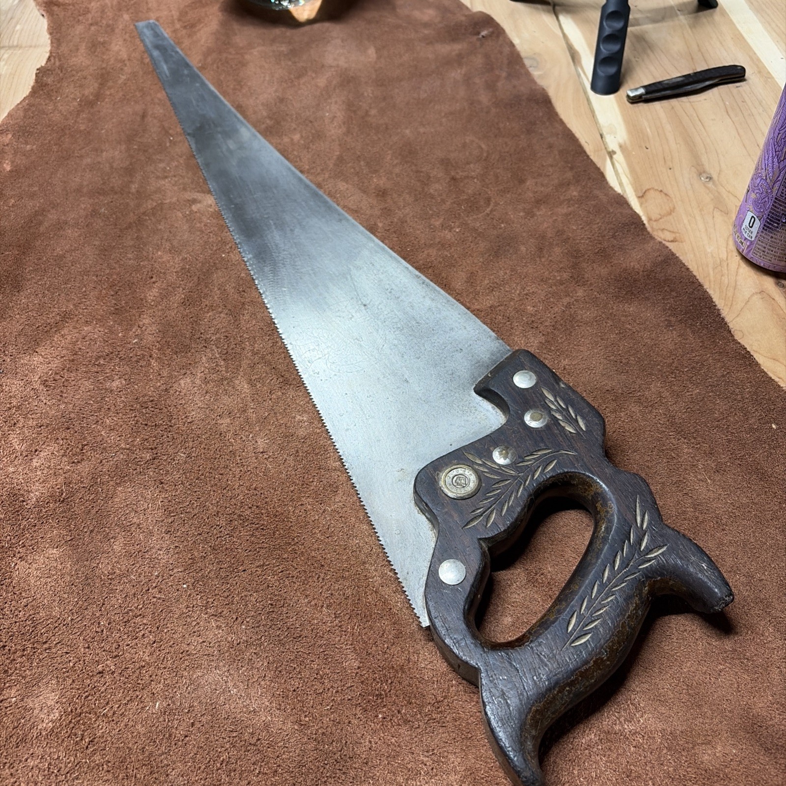 Henry Disston 26” Vintage Handsaw-Antique Collectible- Original