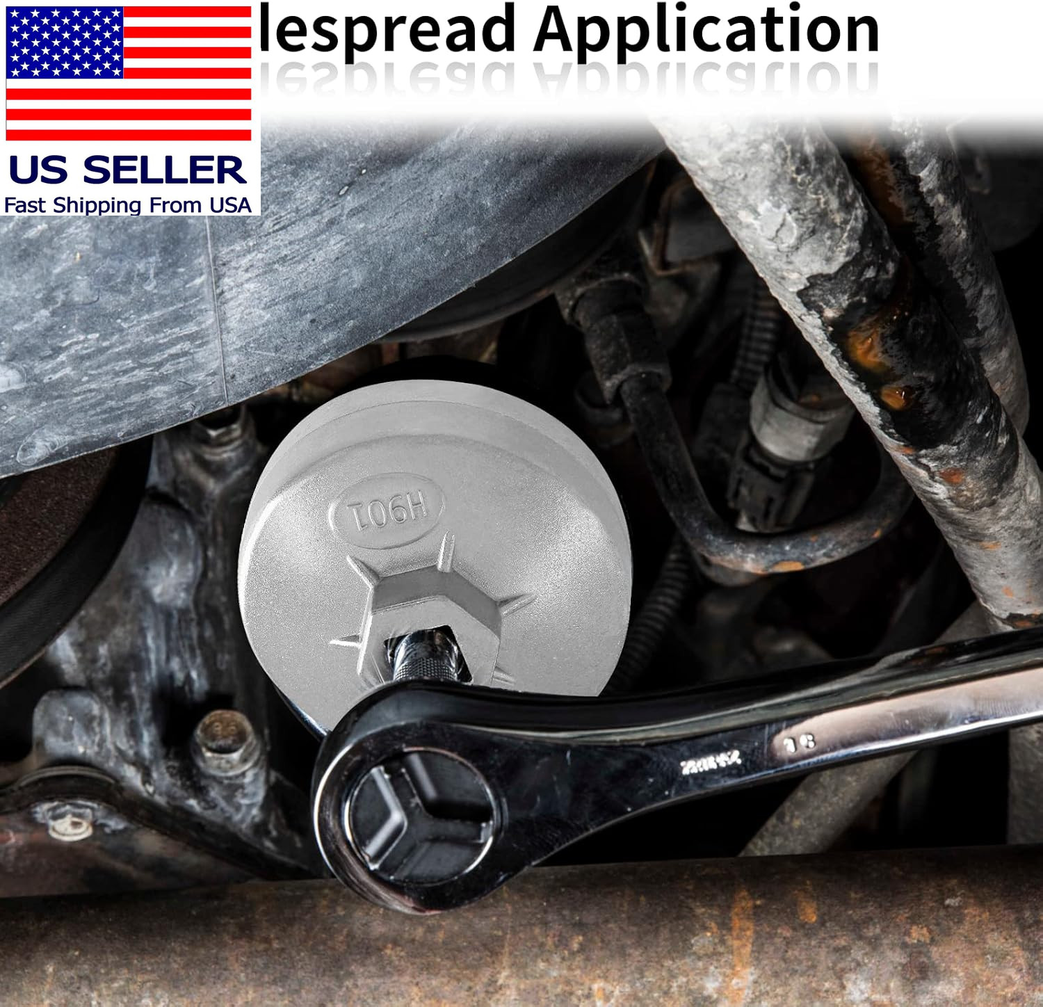 65Mm 14 Flute Oil Filter Wrench, Cap Type Oil Filter Removal Tool Aluminum Oil F