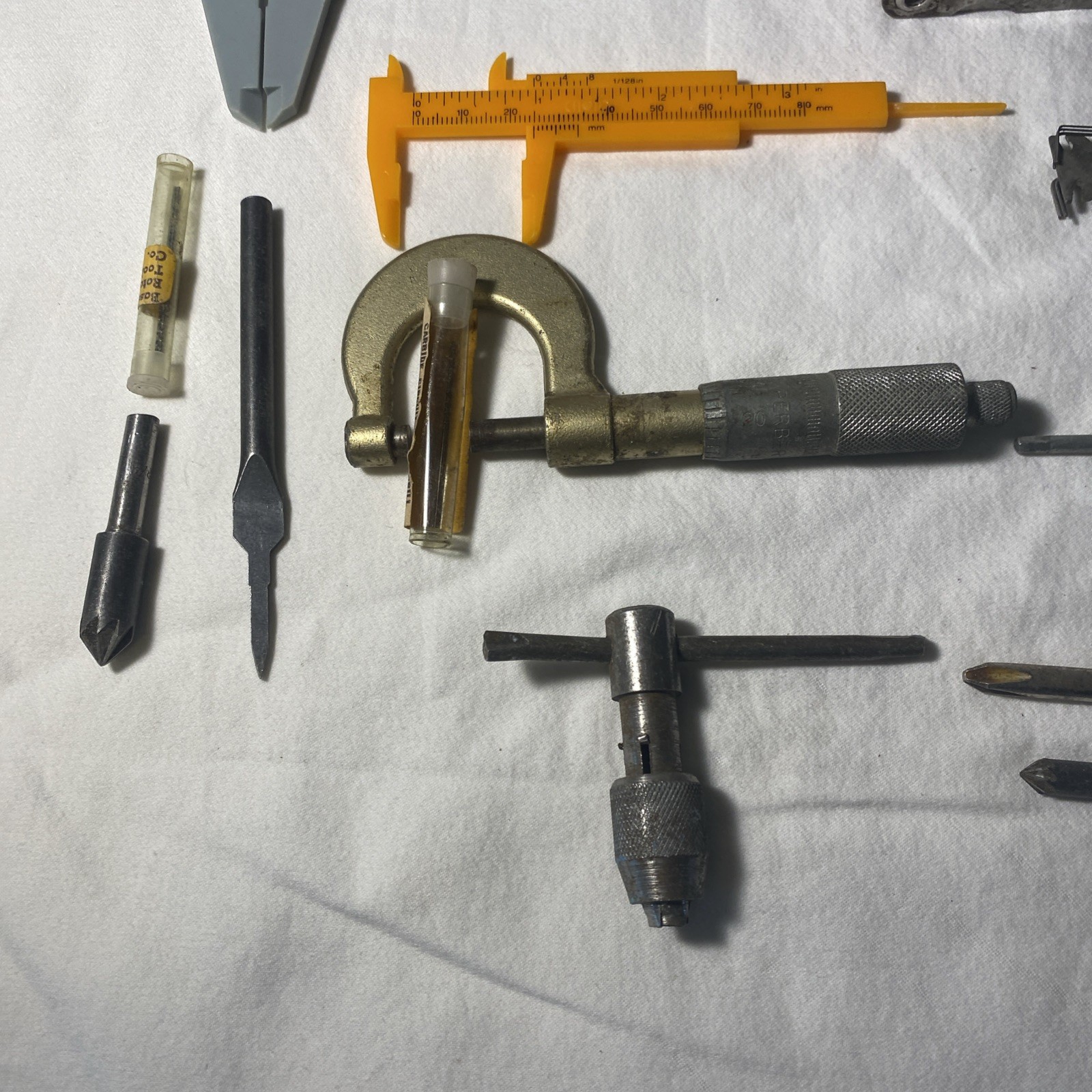 Lot of Misc Caliper tools and other items. (As Is-See Pictures)