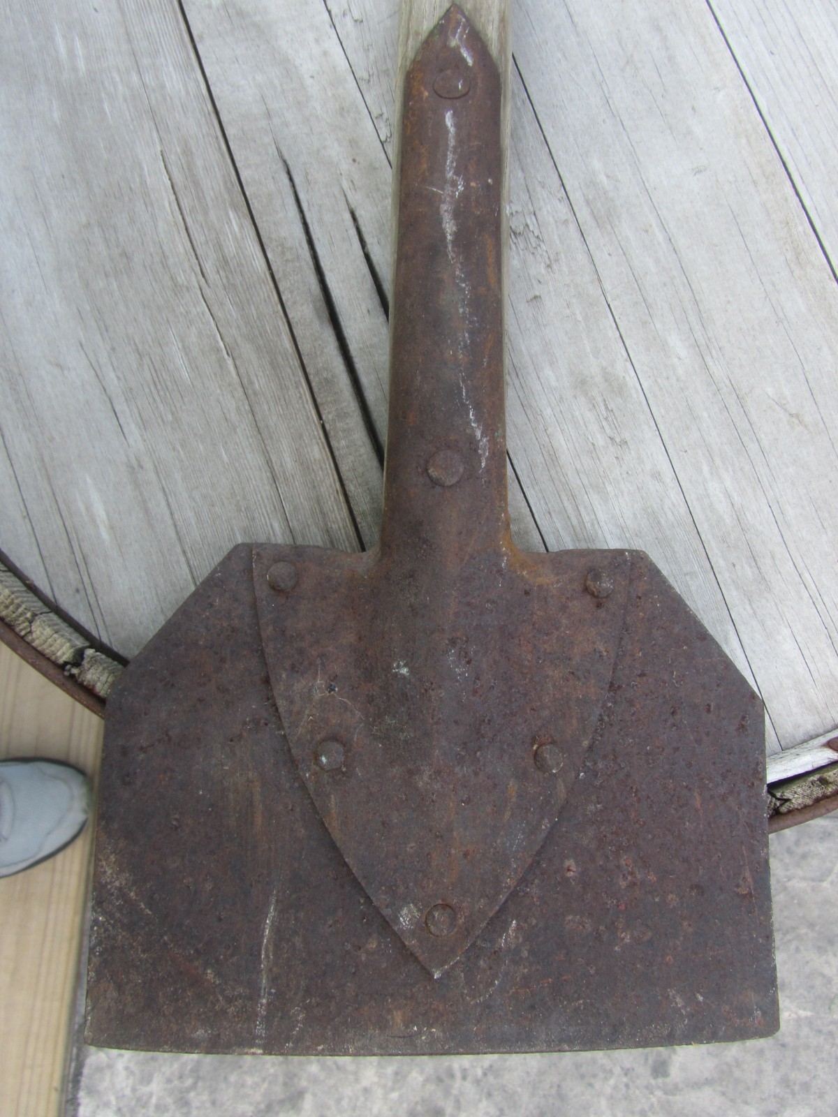 Vintage Baldwin Tool Works Scraper straight edge good handle 55 in total length