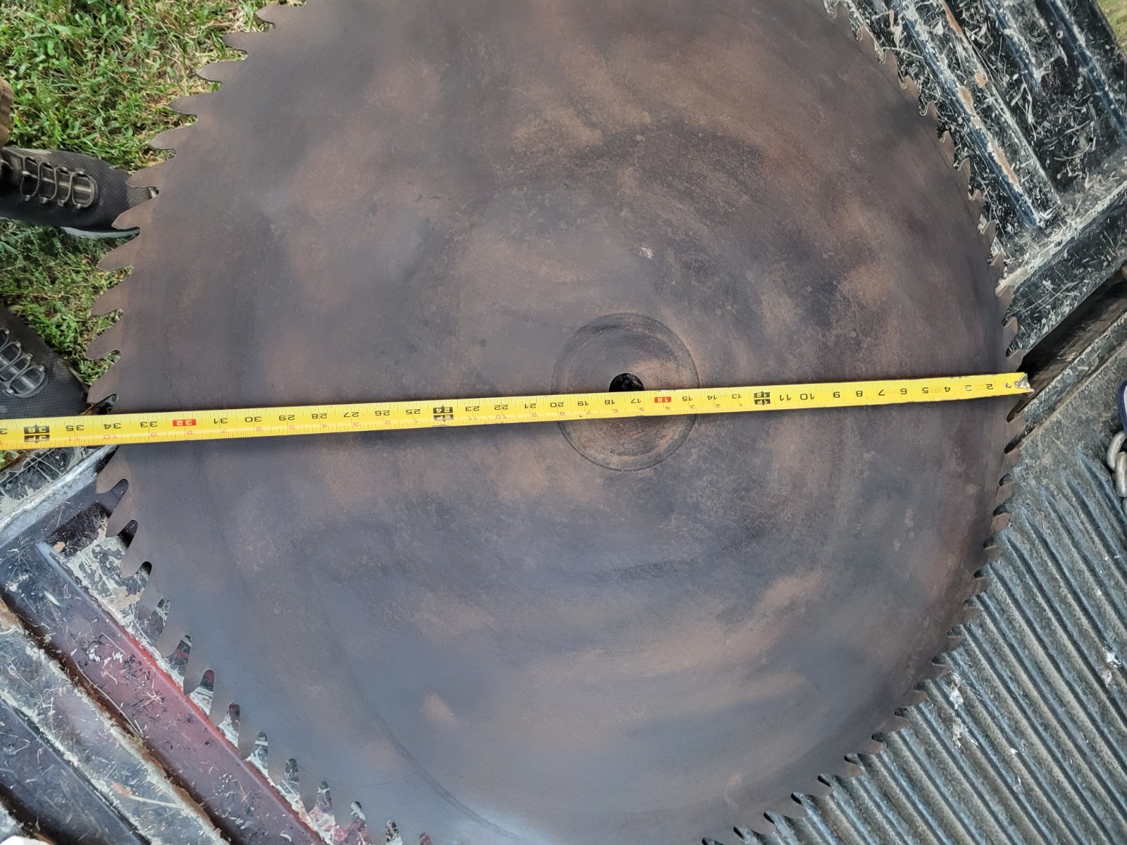 Vintage 34″-1/2 inch Buzz Cut Sawmill Circular Saw Blade Good Condition
