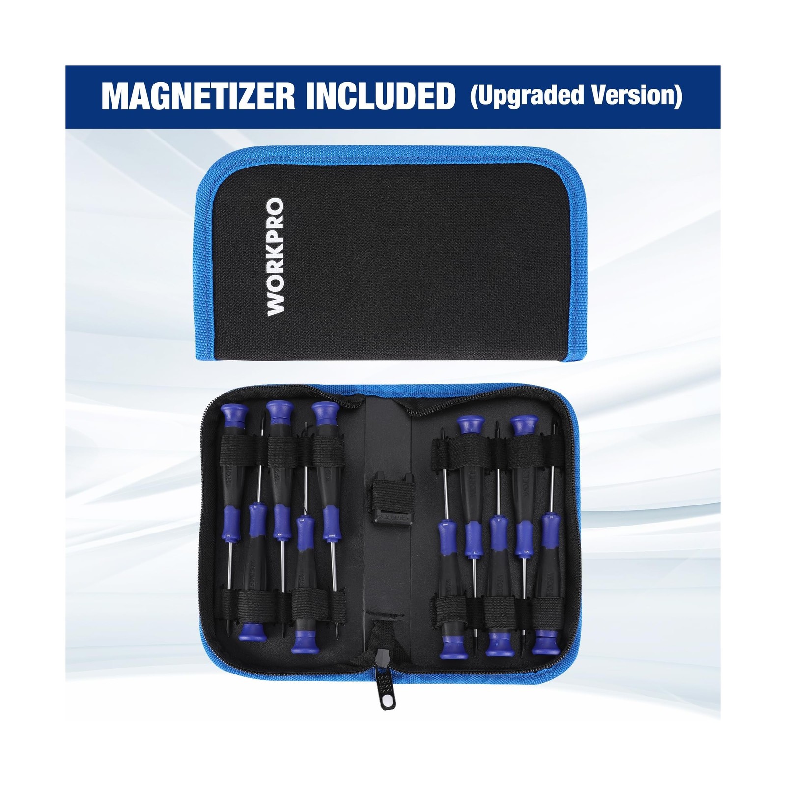 WORKPRO 10-Piece Precision Screwdriver Set with Pouch, Magnetic Sma… Fast Ship