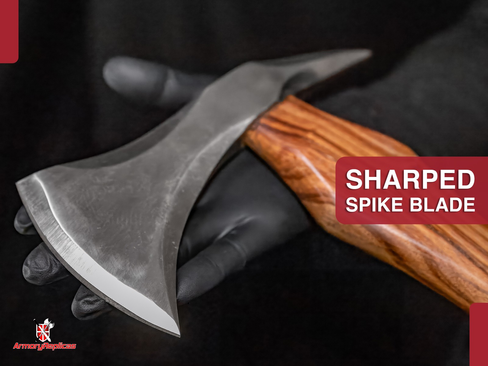 High Carbon Steel Outdoor Pickaxe with Sheesham Wood Handle for Camping