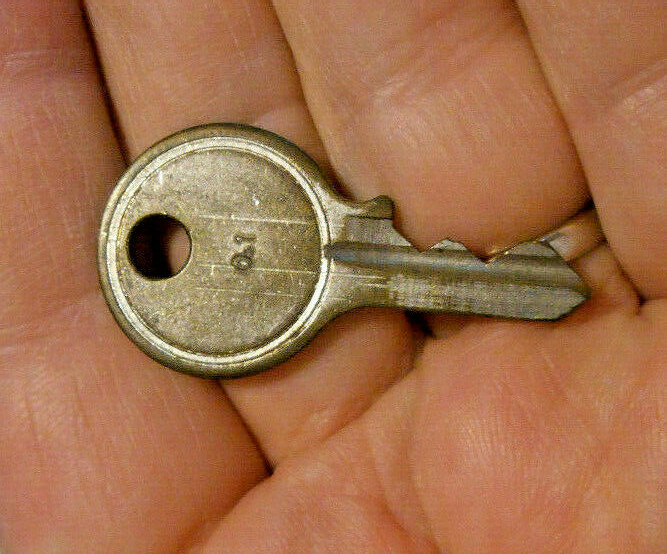 Vintage Old Original Antique Obsolete hugin Cash Register Key 0,1 0 1 0.1