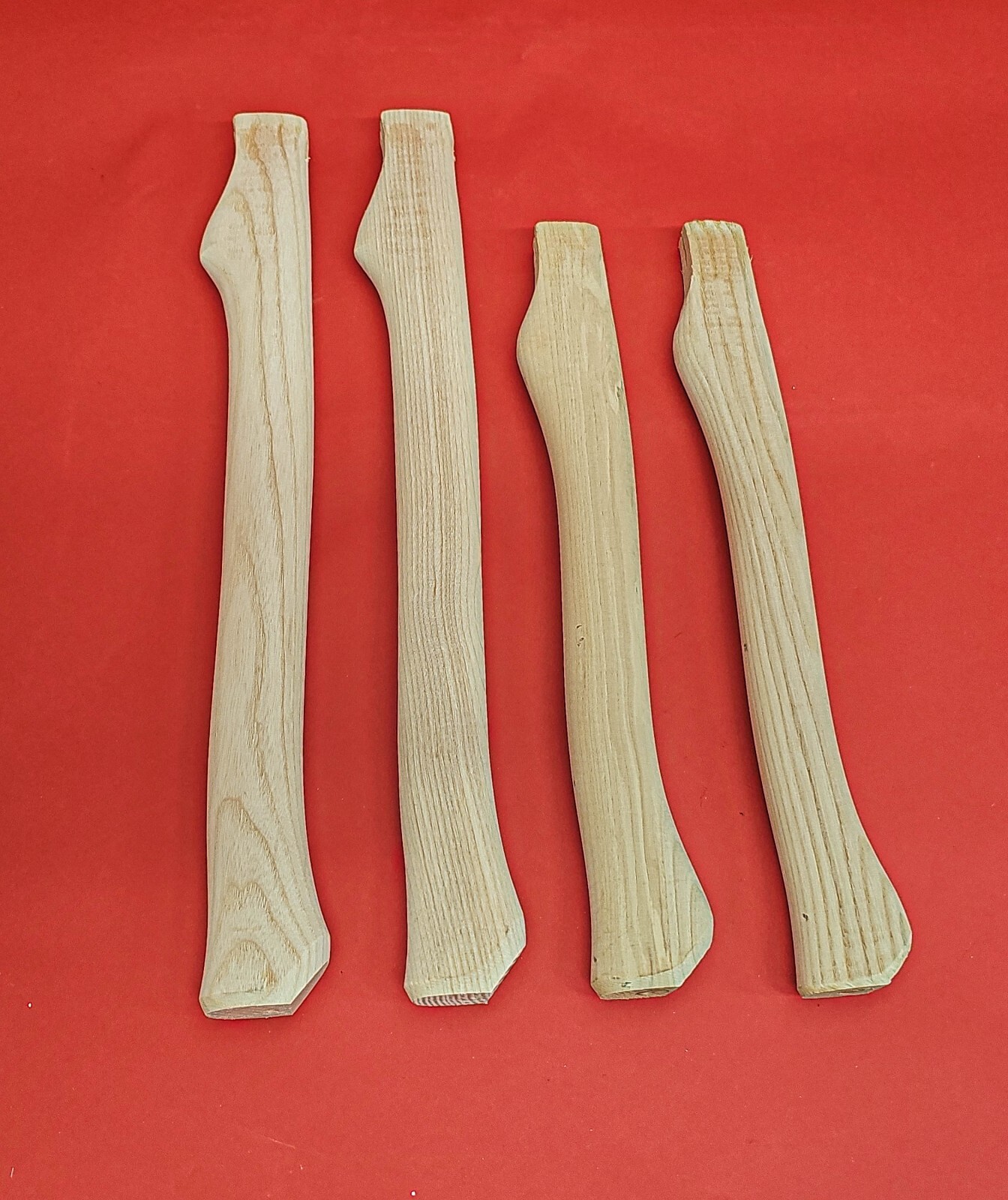 Lot of 4 pcs 16,1- 13,4 inch (410 – 340mm) Replacement Axe Handle