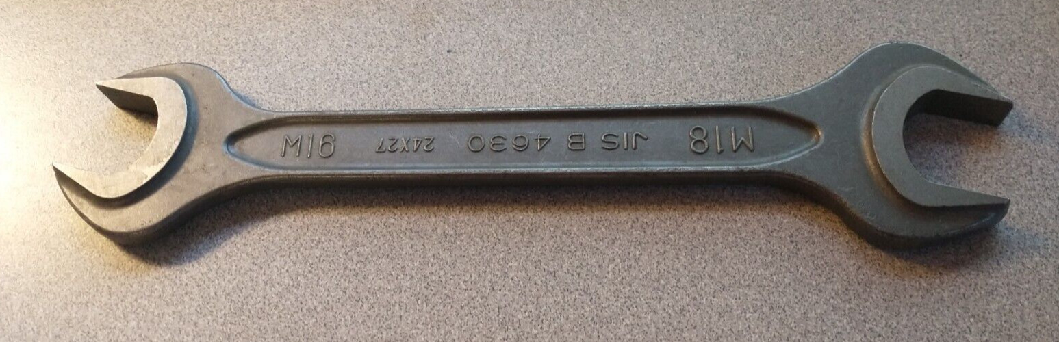 NETSUREN open ended wrench JIS B 4630 24×27 M18 M16 spanners