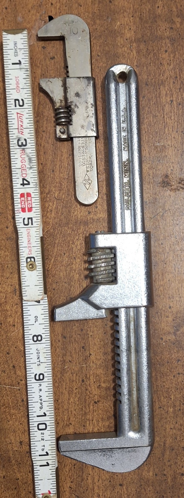 Vintage Diamond Tool C711 11″, Mossberg 5 “Monkey Wrench USA