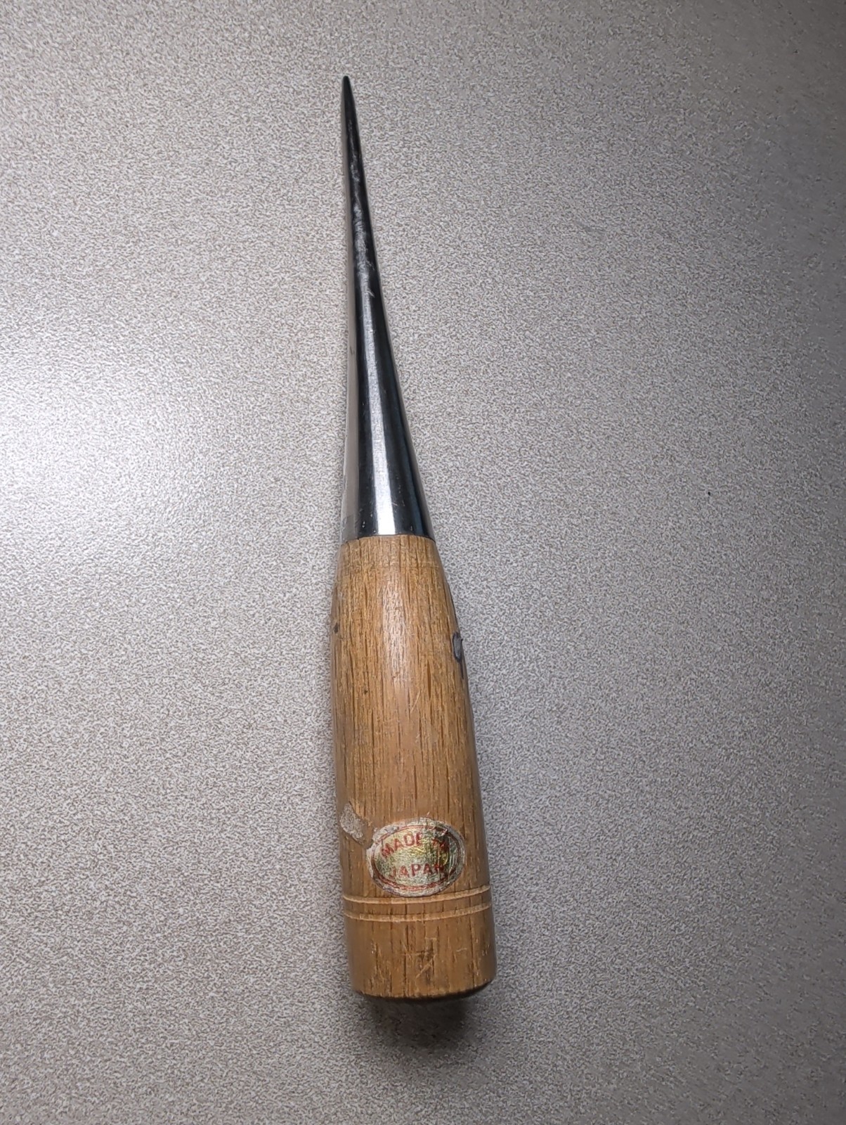Vintage Japanese Scratch Awl Scriber Wood Handle Marking Tool Made in Japan