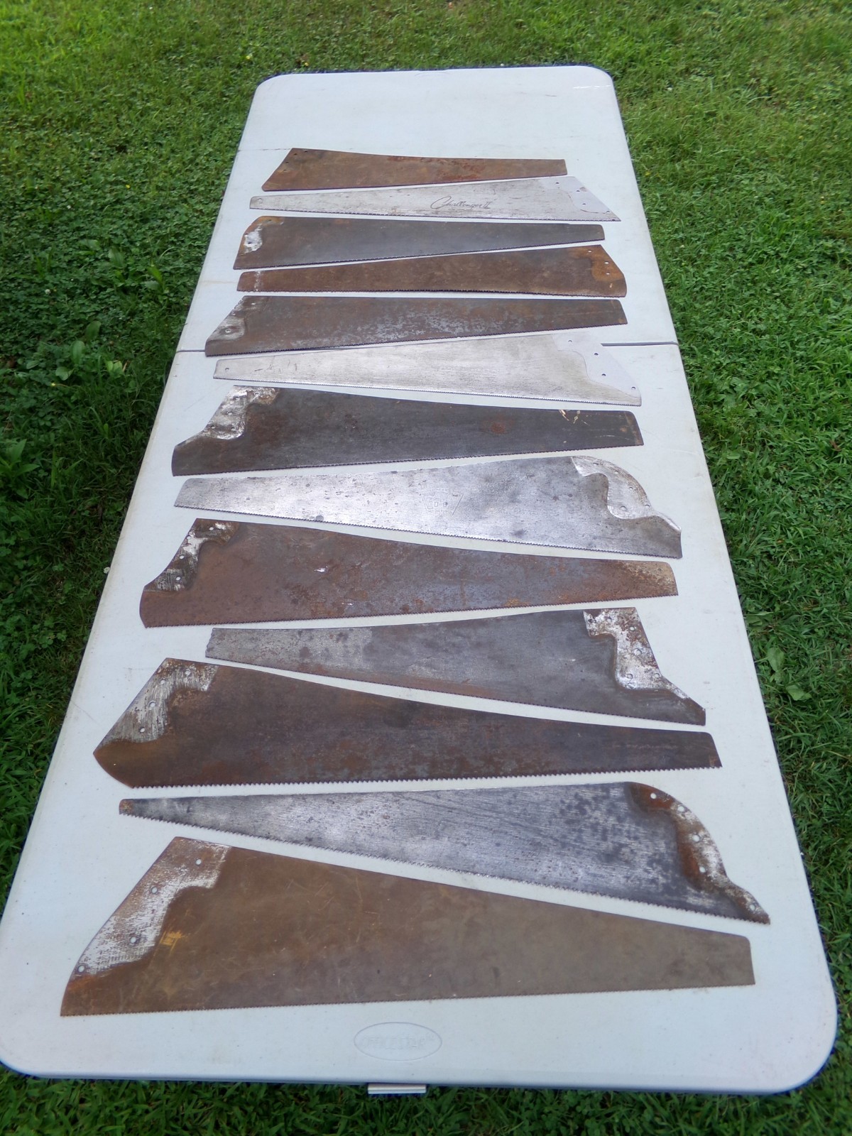 Hand Saw Blades Lot of 13 Woodworking Tools Disston
