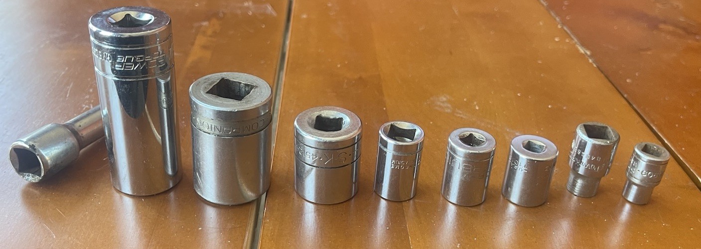 Mixed Branded Socket Lot (12) – Various Brands – SK Champion Others See Photos