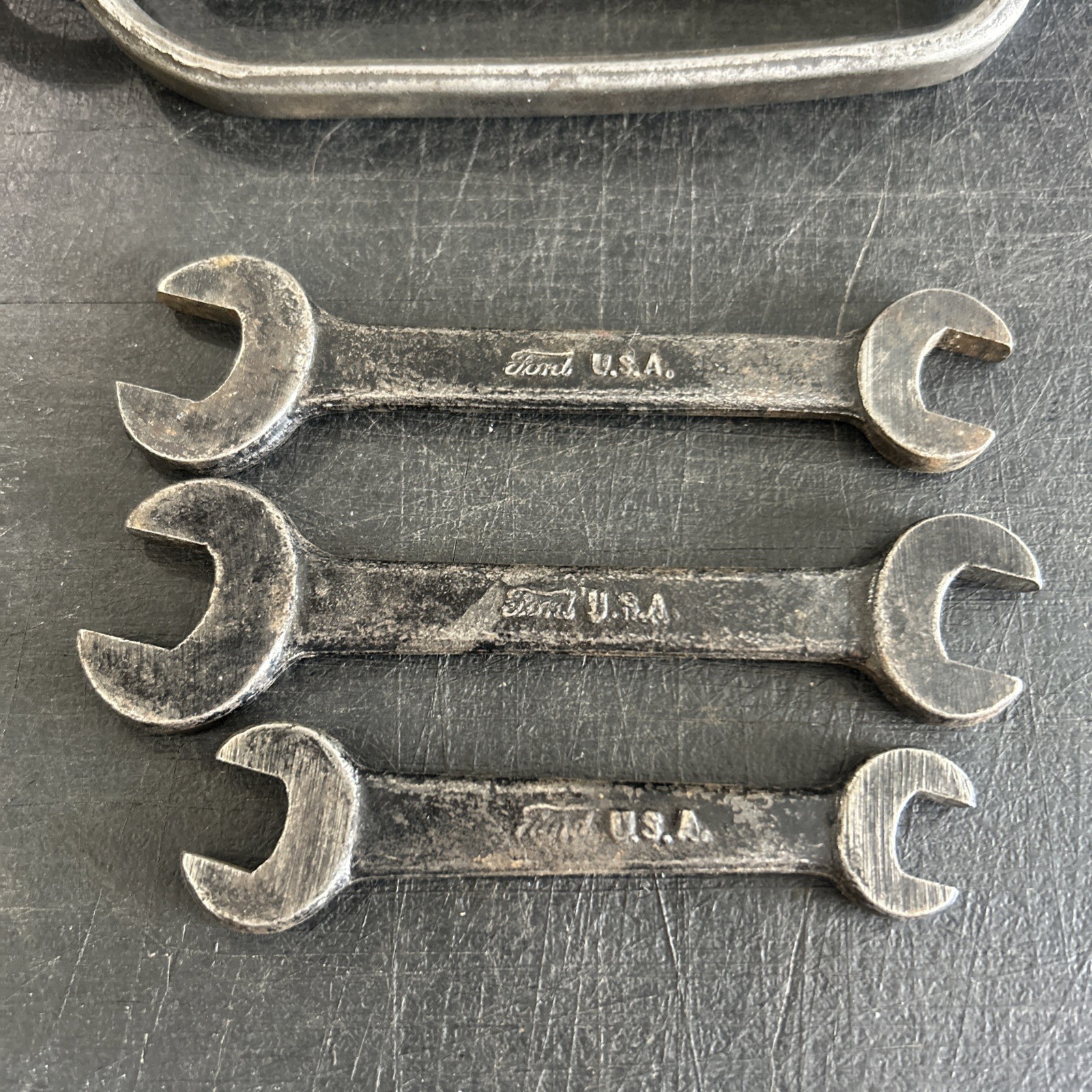 Lot Of 6 Vintage Ford Wrenches Brake Wrench, 01A-17017B x2 & 3 More Open End