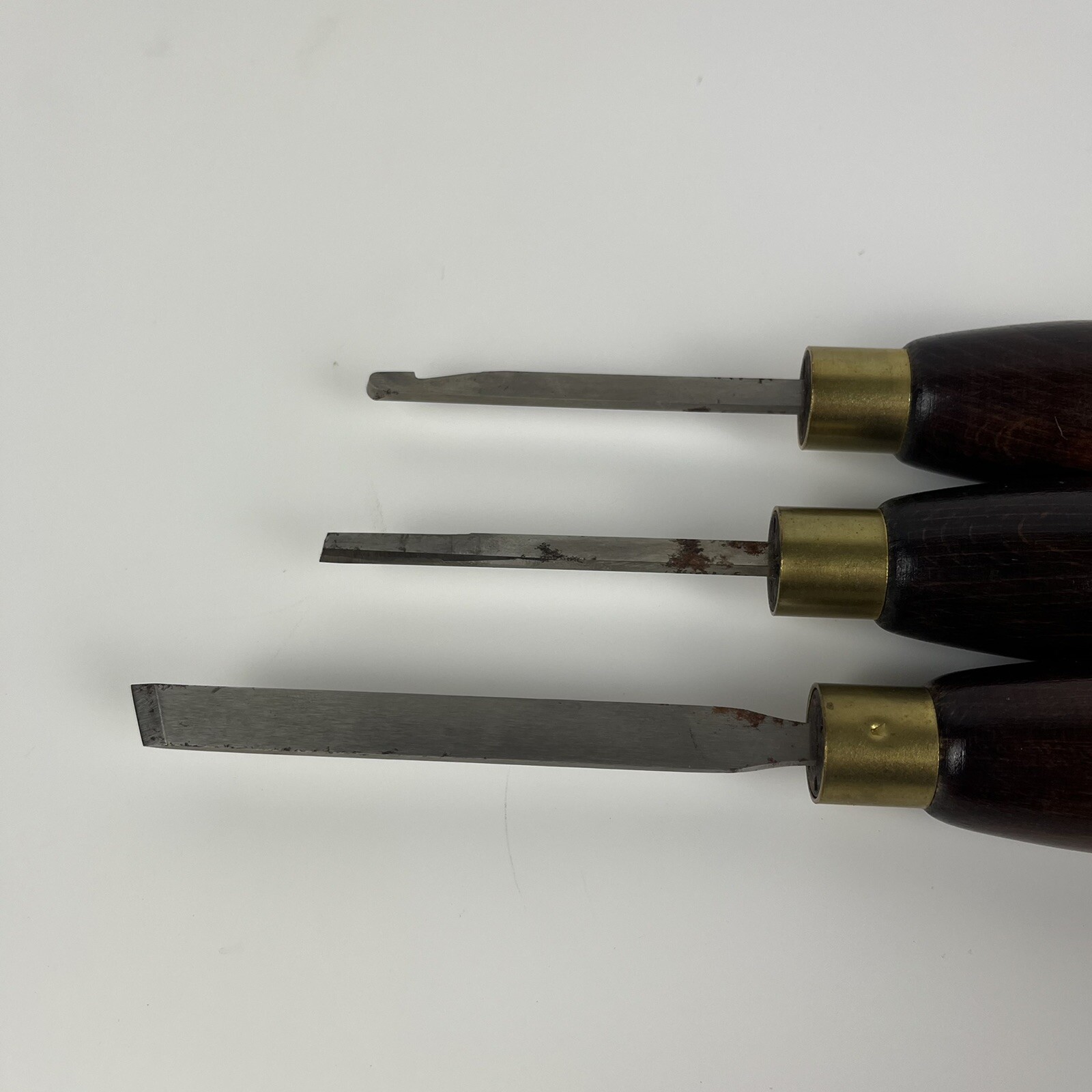 Vintage 3 pc. HENRY TAYLOR Diamic gouge/chisel set made in Sheffield England