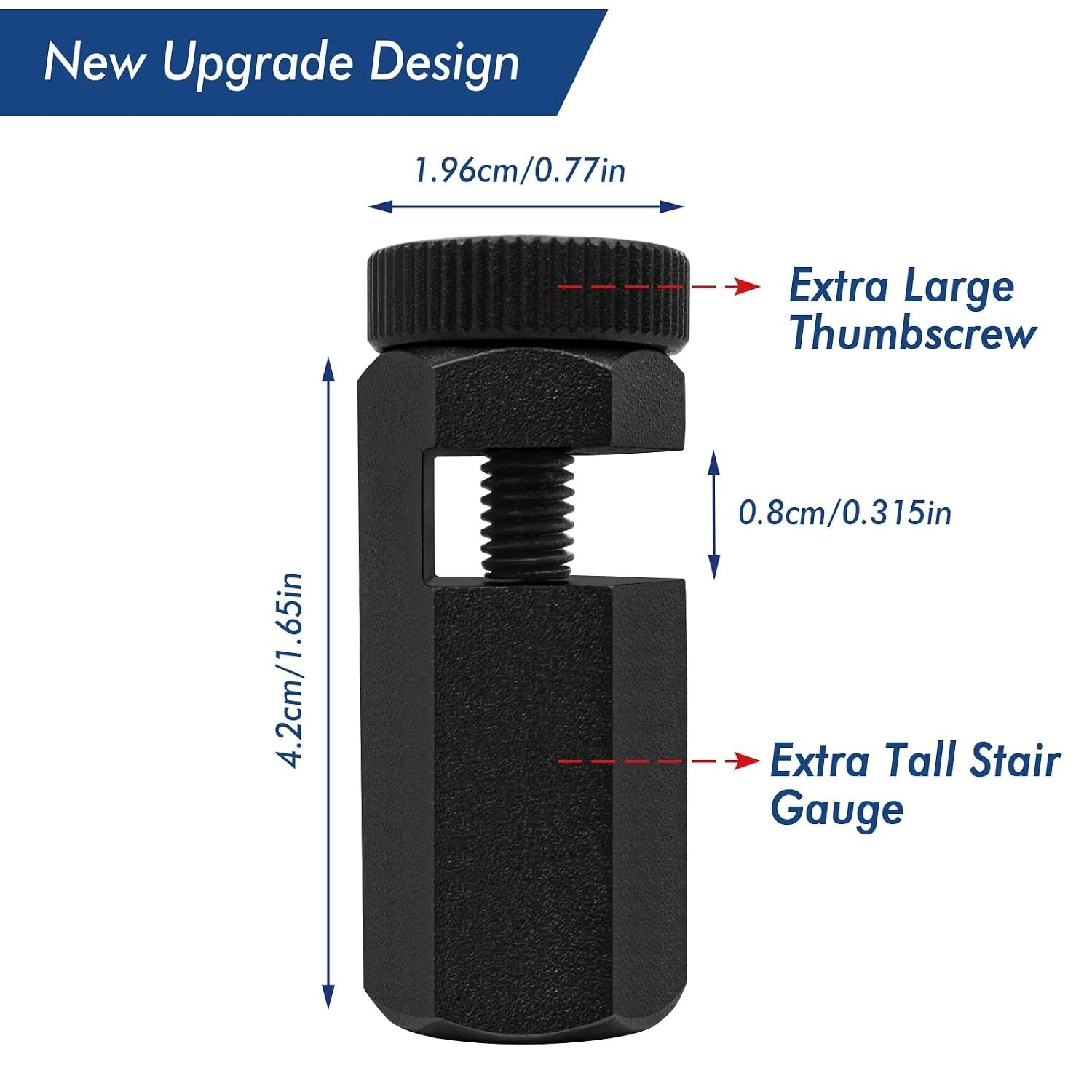 Tall Anti-Slip, Anodized Aluminum Alloy, Precision for Carpentry, Includes Ho…
