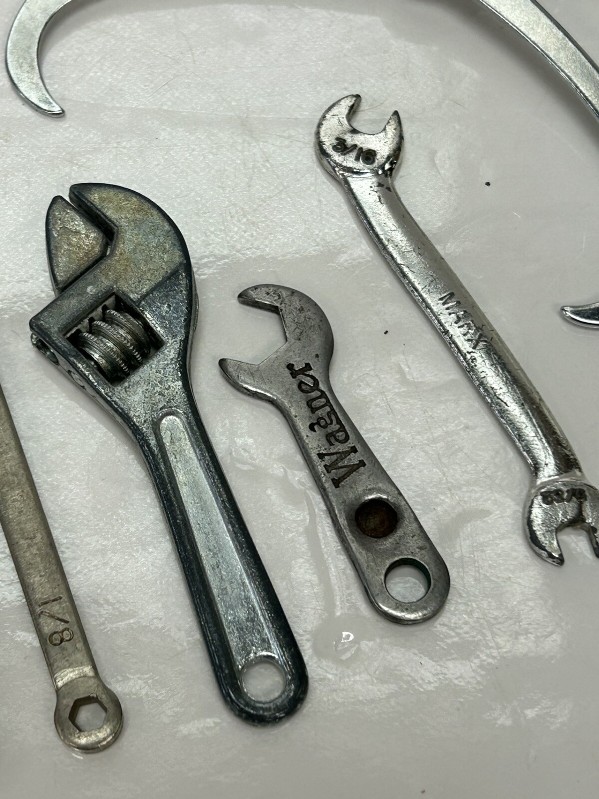 Vintage Miniature Metal Tools Lot Of 7 Salesman Sample